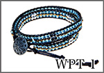 ビーズのラップブレス2連wpt1